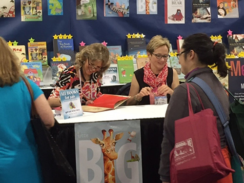 Jen Bryant and Melissa Sweet signing books at ALA 2015