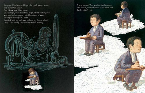 illustration from Six Dots by Boris Kulnikov