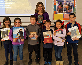 Jen Bryant visits schools